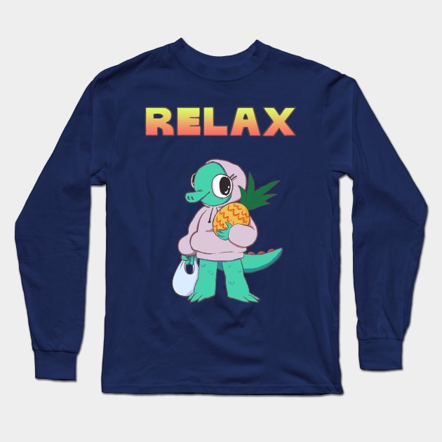 RELAX 01 Long Sleeve T-Shirt by bigfatbugbites